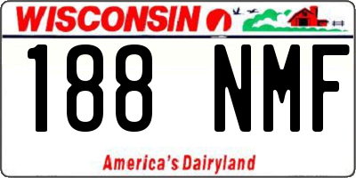 WI license plate 188NMF