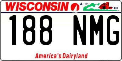 WI license plate 188NMG
