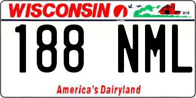 WI license plate 188NML