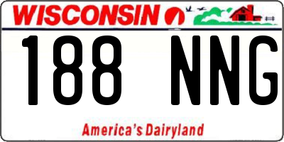 WI license plate 188NNG