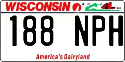 WI license plate 188NPH