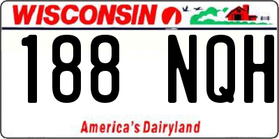 WI license plate 188NQH