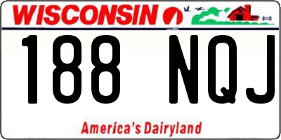 WI license plate 188NQJ