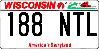 WI license plate 188NTL
