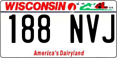 WI license plate 188NVJ