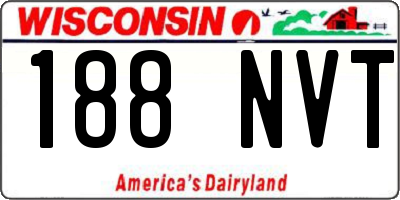 WI license plate 188NVT