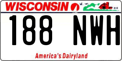 WI license plate 188NWH