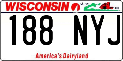 WI license plate 188NYJ