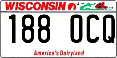 WI license plate 188OCQ