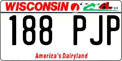 WI license plate 188PJP