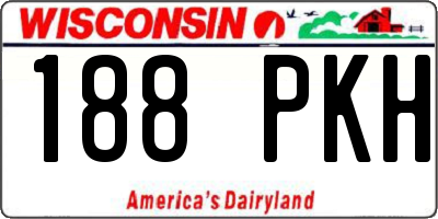 WI license plate 188PKH