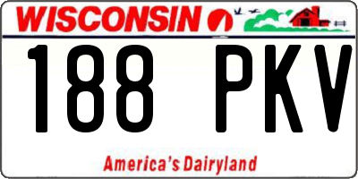 WI license plate 188PKV