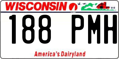 WI license plate 188PMH