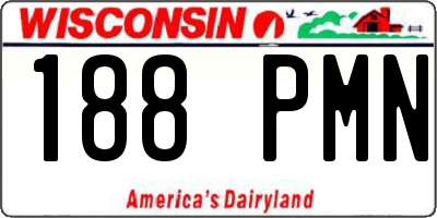 WI license plate 188PMN