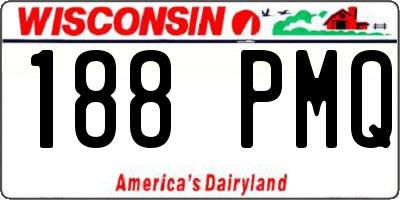 WI license plate 188PMQ