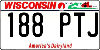 WI license plate 188PTJ