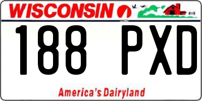 WI license plate 188PXD
