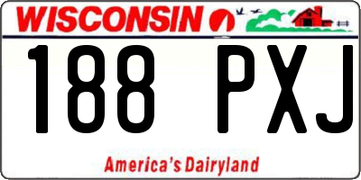 WI license plate 188PXJ