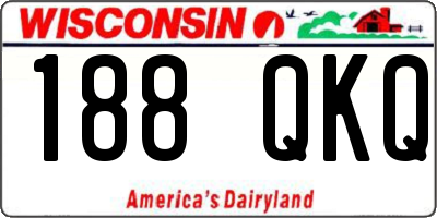 WI license plate 188QKQ