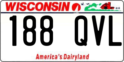 WI license plate 188QVL