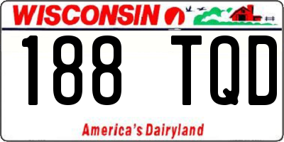 WI license plate 188TQD