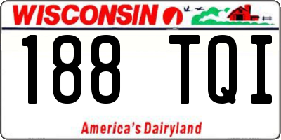 WI license plate 188TQI