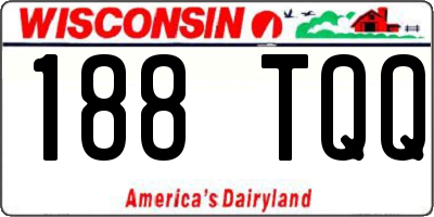 WI license plate 188TQQ