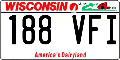 WI license plate 188VFI