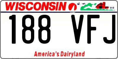 WI license plate 188VFJ
