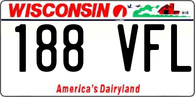 WI license plate 188VFL