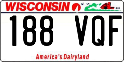 WI license plate 188VQF