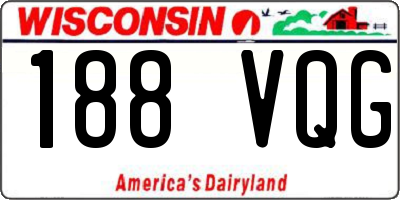 WI license plate 188VQG