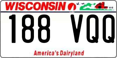 WI license plate 188VQQ