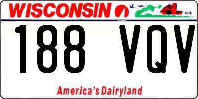 WI license plate 188VQV