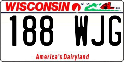 WI license plate 188WJG