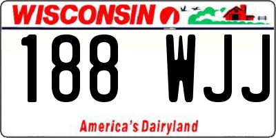 WI license plate 188WJJ