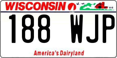 WI license plate 188WJP