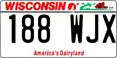 WI license plate 188WJX