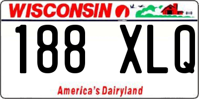 WI license plate 188XLQ