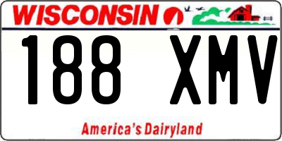 WI license plate 188XMV