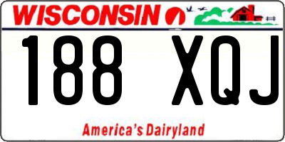 WI license plate 188XQJ