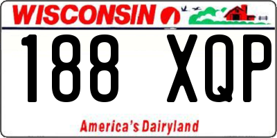 WI license plate 188XQP