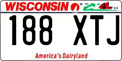 WI license plate 188XTJ