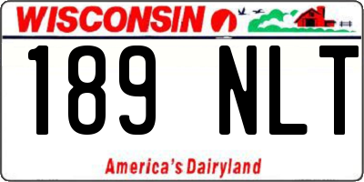 WI license plate 189NLT