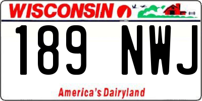 WI license plate 189NWJ