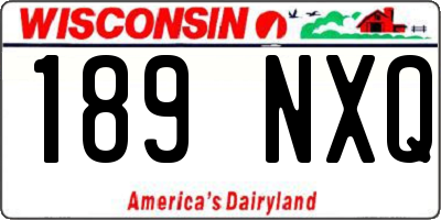 WI license plate 189NXQ
