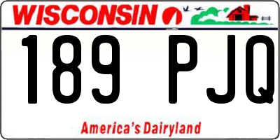 WI license plate 189PJQ