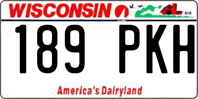 WI license plate 189PKH