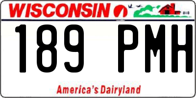 WI license plate 189PMH