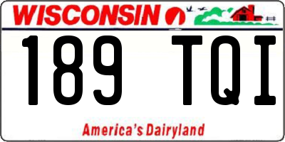 WI license plate 189TQI